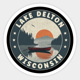Lake Delton Wisconsin Sunset Sticker